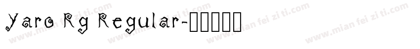 Yaro Rg Regular字体转换